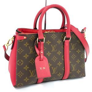 Louis Vuitton Soufflot NV BB 2WAY Shoulder Bag Cerise Monogram Red